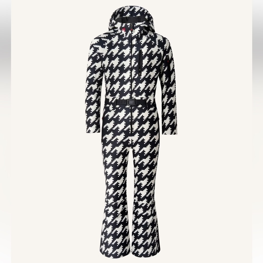 Perfect Moment Black and White Houndstooth Jumpsuit